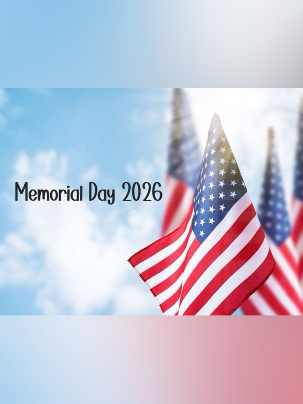 On Memorial Day, a 30% discount on all my products lasts from the 22nd to the 26